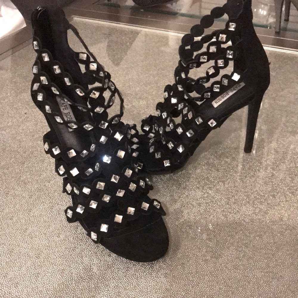 Diamond studded heels